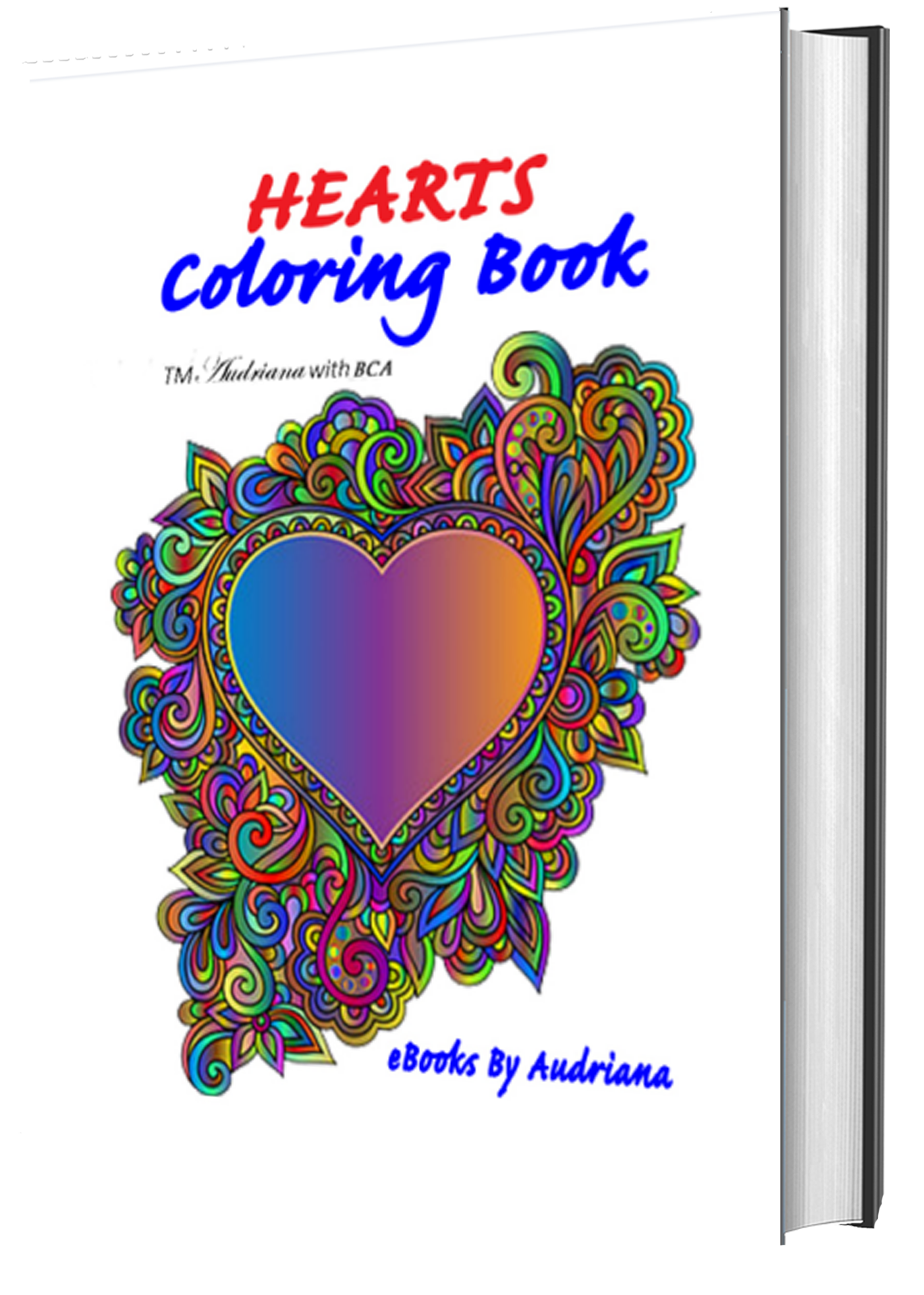 hearts coloring book