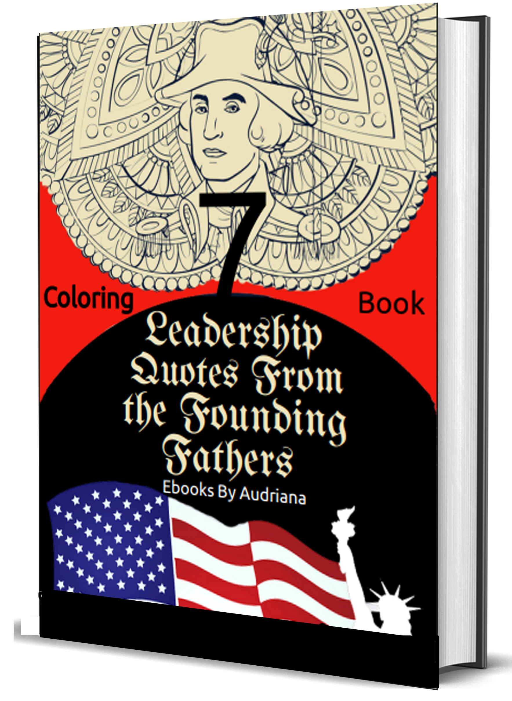 7 leadership quotes coloring book cover