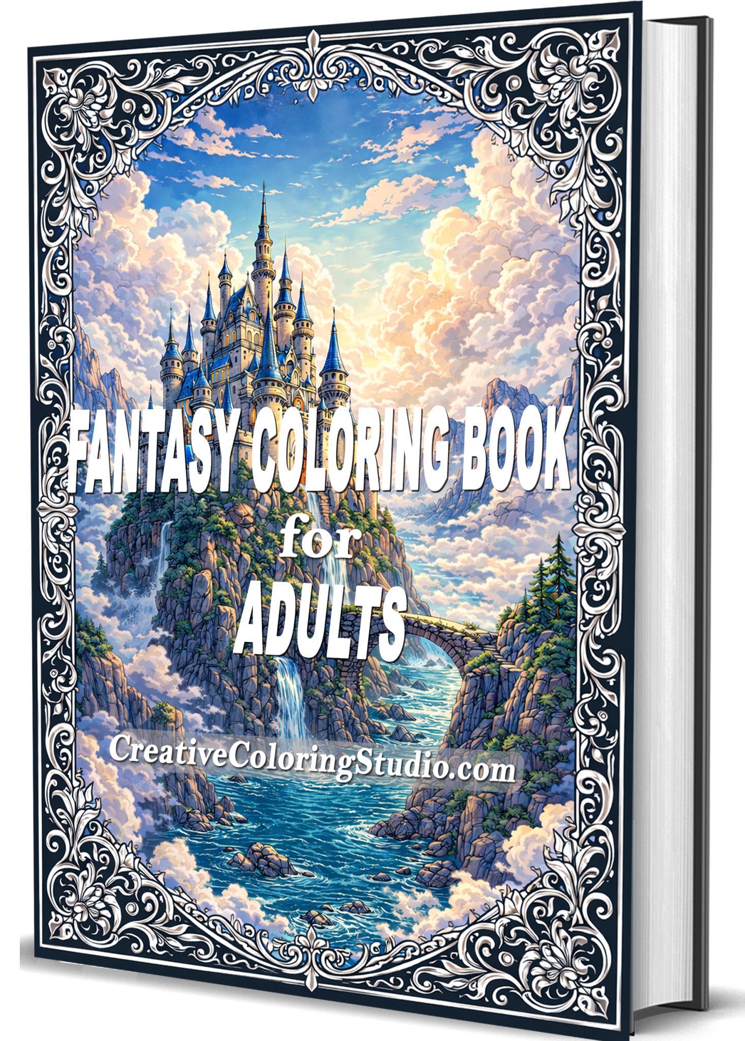 Fantasy Coloring Book Cover