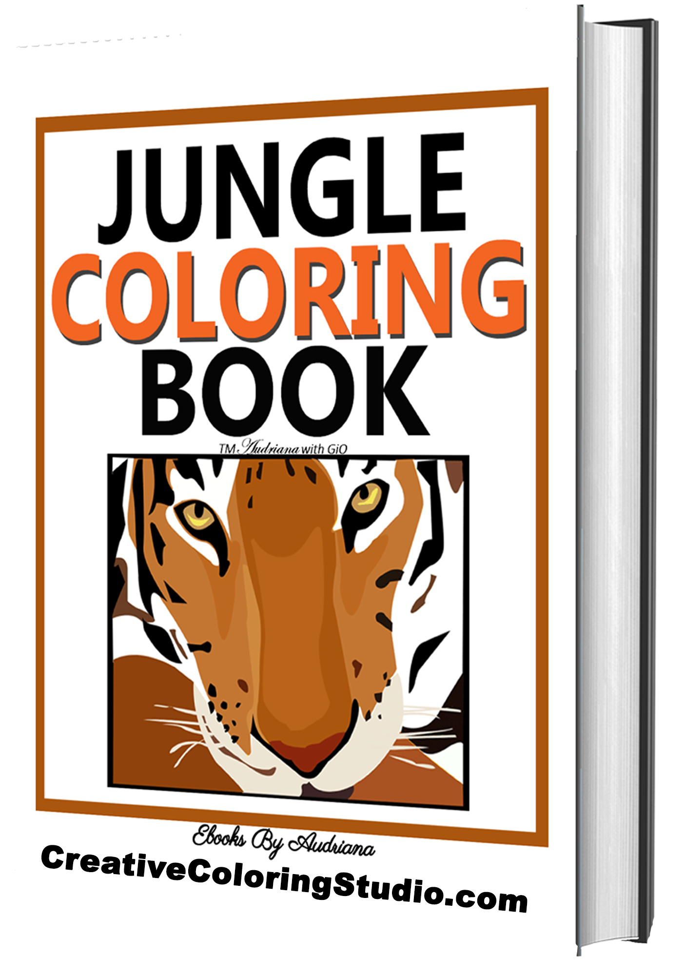 Wild Jungle Adventures Coloring Book for Adults