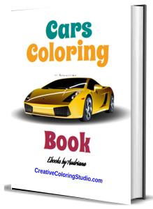cars coloring book cover