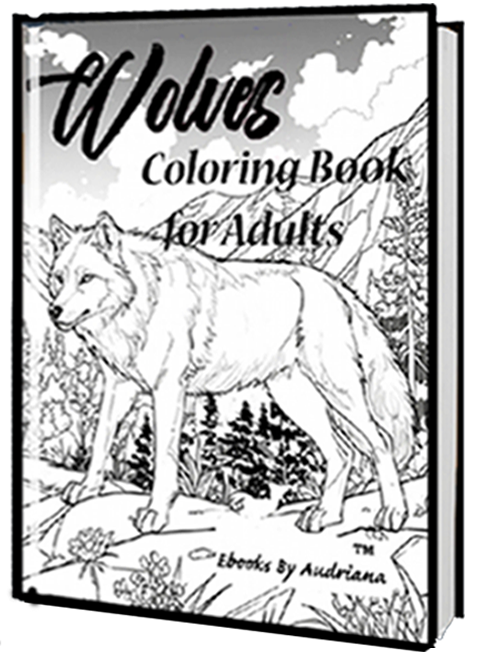 wolves coloring book