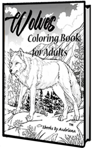 wolves coloring book