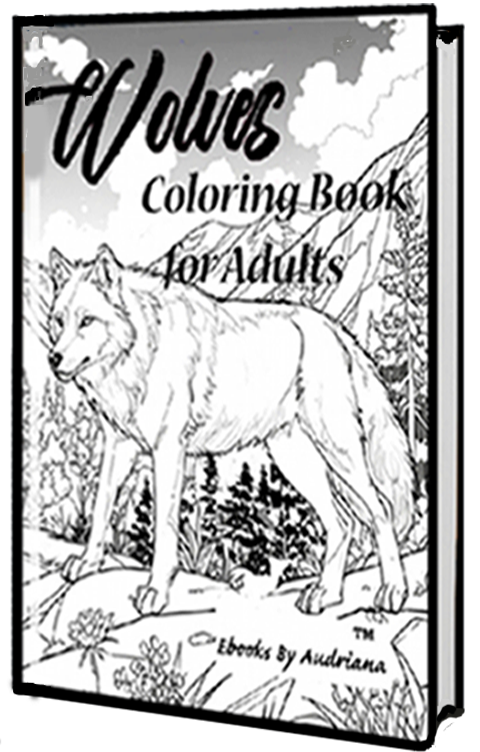 wolves coloring book
