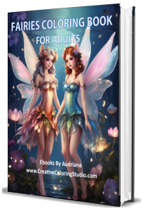 Fairies Coloring Book Cover